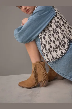 Next Forever Comfort Fringe Western Ankle BootsEU 41 (UK 7)