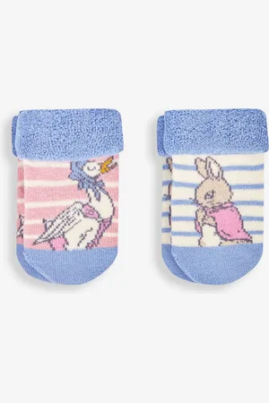 JoJo Maman Bébé 2-Pack Peter Rabbit Baby SocksNoworodek