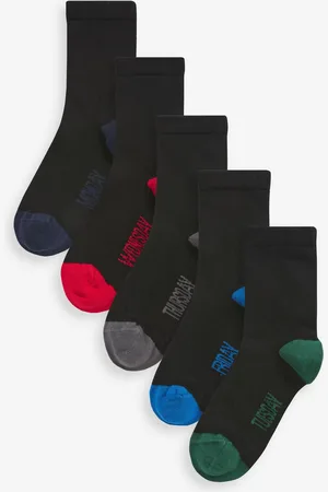 Clarks Black Multi Socks 5 Pack7-10