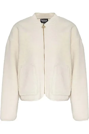 Barbour Green Serova Fleece Bomber Jacket44