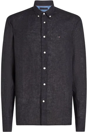 Tommy Hilfiger Regular Fit Essential Stripe 100% Linen ShirtS
