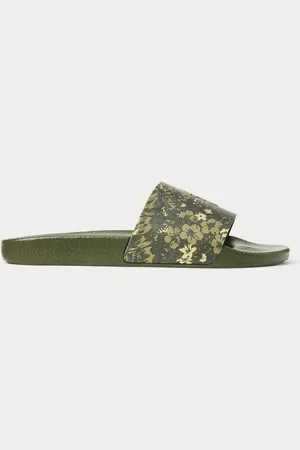 Ralph Lauren Print Detail Logo Rubber SlidersEU 45 (UK 11)