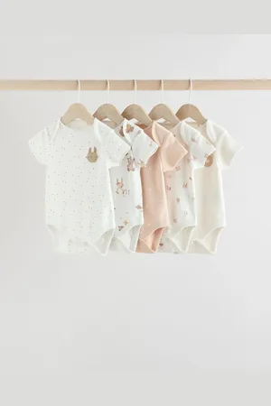 Next 100% Cotton Baby Short Sleeve Bodysuits 5 Pack5662 cm