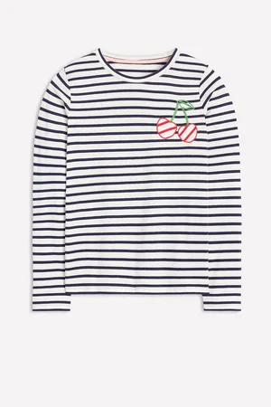 Boden Novelty Long Sleeve 100% Cotton Jersey TopXS