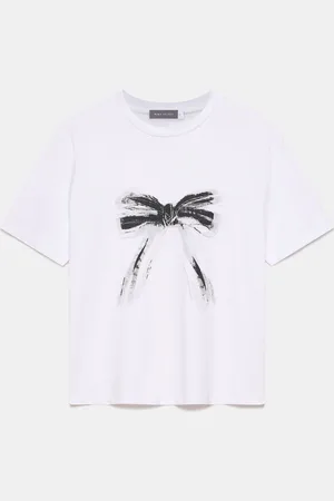 mint&berry Bow Motif T-ShirtM