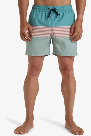 Billabong Blue All Day Stripe Logo Swim ShortsXL