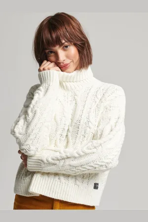 Superdry Vintage High Neck Cable Knit Jumper36