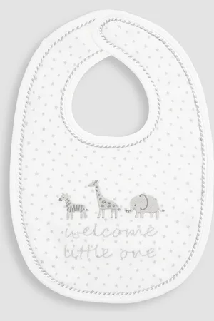 JoJo Maman Bébé Welcome Little One Embroidered BibJeden