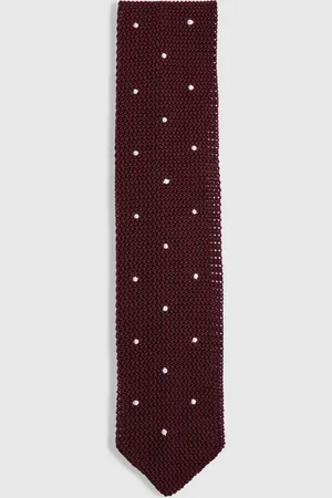 Reiss Punto Spot Silk Knitted Pin-Dot TieJeden