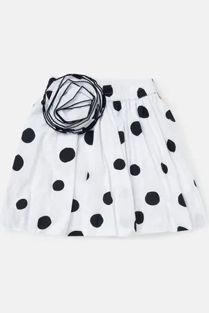Angel & Rocket Amari 100% Cotton Spotty Puffball Skirt140146 cm