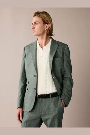 Next Linen Blend Tailored Fit Suit Jacket50 Regular (UK 40 R)