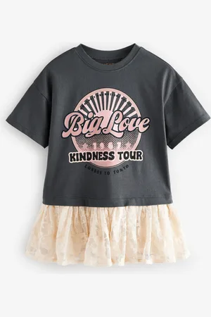 Next Short Sleeve Mesh Dress (3mths-7yrs)2