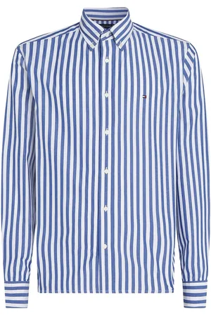 Tommy Hilfiger Regular Fit Flex Poplin Stripe 100% Cotton Shirt2X-L