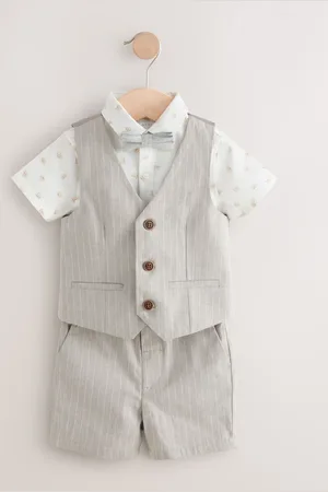Next Waistcoat/Shirt/Shorts & Bow Tie Set (3mths-9yrs)122128 cm