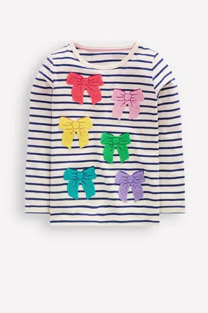 Boden Ari Long Sleeve Boucle 100% Cotton T-Shirt98104 cm