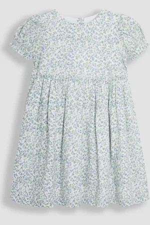 JoJo Maman Bébé Floral Print Puff Sleeve Dress116122 cm