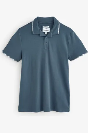 Threadbare Contrast Revere Collar 100% Cotton Polo ShirtL