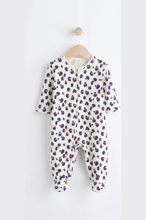 Next Two Way Zip Fleece Lined Baby Sleepsuit12