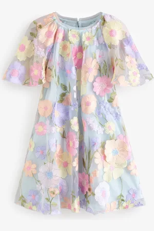 Next Embroidered Angel Sleeve Occasion Dress (3-16yrs)7 lat (122 cm)