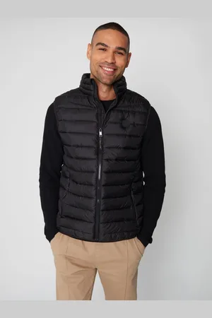 Threadbare Matte Finish Padded Funnel Neck GiletX-Large