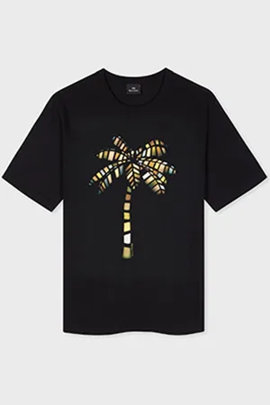 Paul Smith Regular Fit Graphic Black 100% Organic Cotton T-ShirtXL
