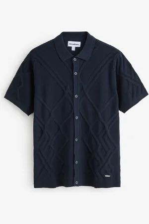 Threadbare Cable Knit Button Through ShirtXL