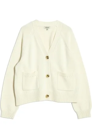 Albaray Blue Relaxed V-Neck 100% Organic Cotton Cardigan38