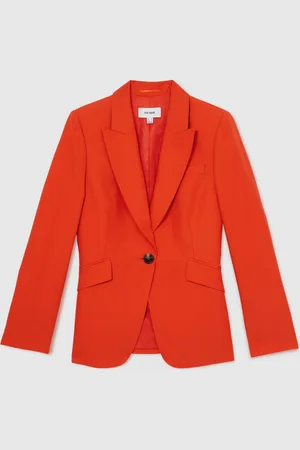 Reiss Raine Single Breasted Suit Jacket With Linen42