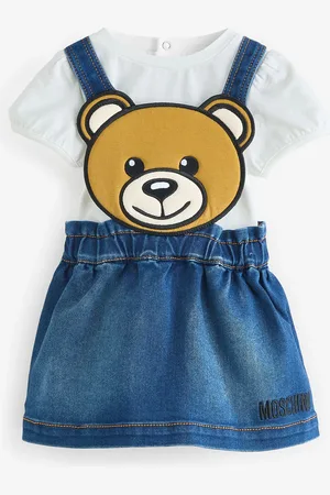 Moschino Logo T-Shirt and Pinafore Dress Set8692 cm