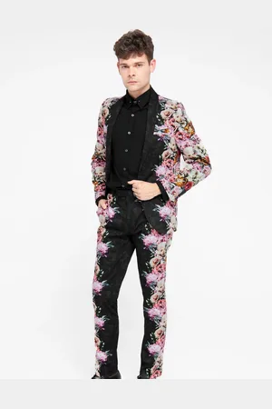 Twisted Tailor Skinny Fit Ikeda Cotton Floral Jacket48 Regular (UK 38 R)