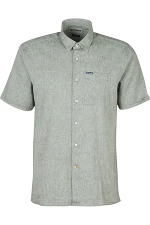 Barbour Koszula z krótkim rękawem i domieszką lnu Nelson3X-L