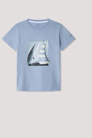 Hackett London Older Boys 100% Cotton Blue T-Shirt166168 cm