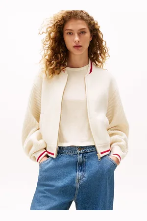 Tommy Hilfiger X Sofia Richie Grainge Knit Bomber Jacket. L