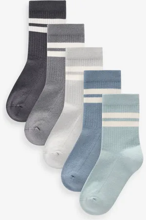 Next Cushioned Footbed Cotton Rich Ribbed Tipped Socks 3 PackUK 4-6.5