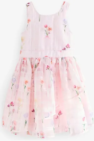 Ted Baker Floral Burnout Cross Back White Dress8 lat (128 cm)