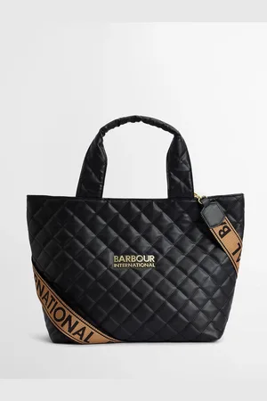Barbour Battersea 100% Cotton Quilted Mini Black Tote BagJeden
