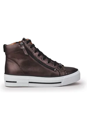 Moda In Pelle Annaken High Top Chunky Lace-Up Leather TrainersEU 38 (UK 5)