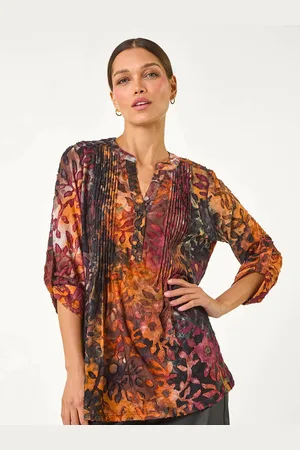 Roman Textured Jersey Pintuck Shirt40