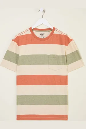 Fat Face FatFace Block Stripe Tshirt4XL regularny