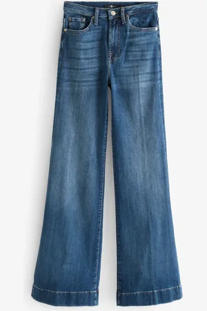 7 for all Mankind Light Blue Dojo Soho Wide-Leg Jeans29 R