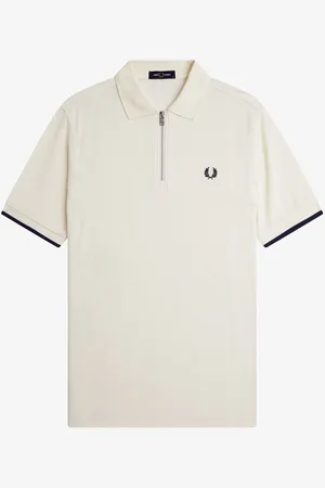 Fred Perry Crepe Pique Zip Neck Polo Shirt2X-L