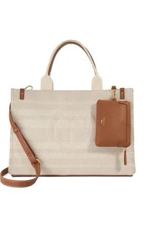 Dune Deltra Large Stripe Canvas Tote BagJeden