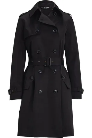 Ralph Lauren Double-Breasted Cotton-Blend Trench CoatL