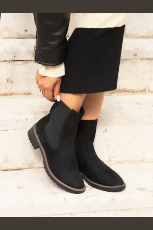 Linzi Dalston Faux Suede Chelsea Boots With Stretch PanelEU 39 (UK 6)