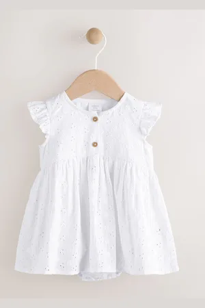 Next Baby Broderie Woven Integral 100% Cotton Dress (0mths-2yrs)8086 cm