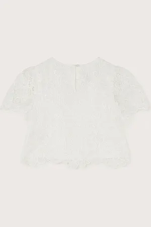 Monsoon Anna Lace Bridesmaid Top9 lat (134 cm)