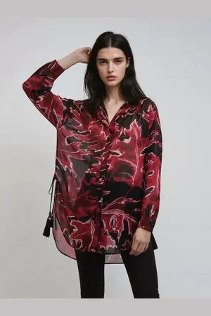 Religion Oversized Flash Shirt With Tassles42