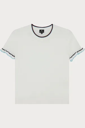 Paul Smith Knitted Short Sleeve Tipped T-ShirtXL