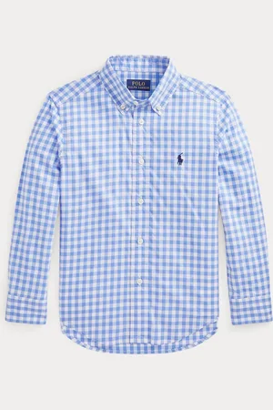 Ralph Lauren Boys Gingham Check Poplin Shirt10 lat