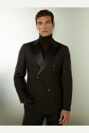 Reiss Shadow Double-Breasted Tuxedo Jacket in Wool48 Regular (UK 38 R)